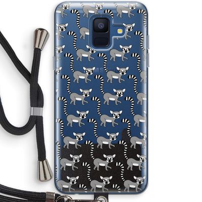 Makis: Samsung Galaxy A6 (2018) Transparant Hoesje met koord