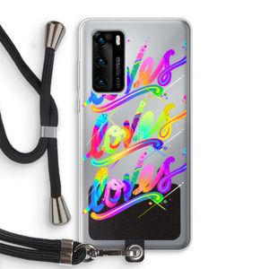 Loves: Huawei P40 Transparant Hoesje met koord