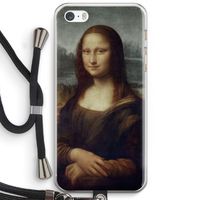 Mona Lisa: iPhone 5 / 5S / SE Transparant Hoesje met koord