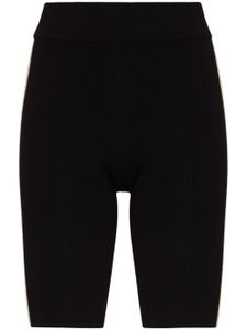 St. Agni short cycliste à bandes contrastantes - Noir