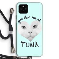 You had me at tuna: Pixel 5a 5G Transparant Hoesje met koord