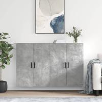Hangkasten 2 st 69,5x34x90 cm betongrijs