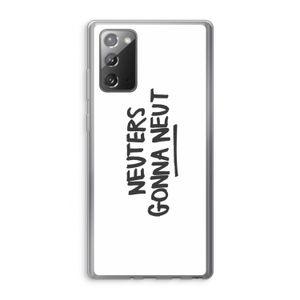 Neuters: Samsung Galaxy Note 20 / Note 20 5G Transparant Hoesje