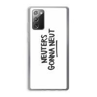 Neuters: Samsung Galaxy Note 20 / Note 20 5G Transparant Hoesje