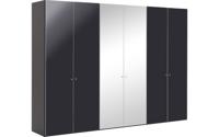 Goossens Kledingkast Easy Storage Ddk, Kledingkast 304 cm breed, 220 cm hoog, 4x draaideur en 2x spiegel draaideur midden Goossens Kledingkast Easy Storage Ddk, Kledingkast 304 cm breed, 220 cm hoog, 4x draaideur en 2x spiegel draaideur midden