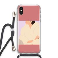 Cosy: iPhone X Transparant Hoesje met koord
