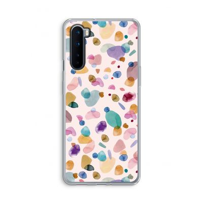 Terrazzo Memphis Pink: OnePlus Nord Transparant Hoesje