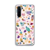 Terrazzo Memphis Pink: OnePlus Nord Transparant Hoesje