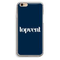 Topvent Navy: iPhone 6 / 6S Transparant Hoesje