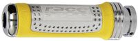Race Sport handremgreep universeel 12,5 cm aluminum/leer geel - thumbnail
