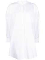 Simone Rocha robe-chemise à col officier - Blanc