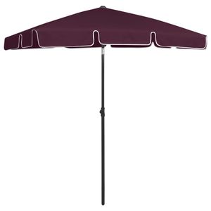 VidaXL Strandparasol 180x120 cm bordeauxrood