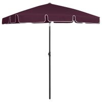 VidaXL Strandparasol 180x120 cm bordeauxrood