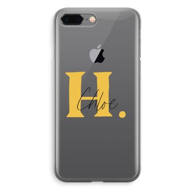 Amber Script: iPhone 8 Plus Transparant Hoesje