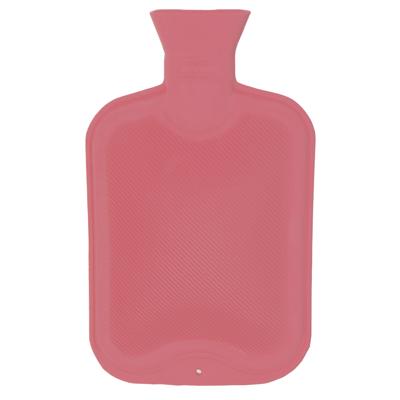 Warmwaterkruik - 2L - roze - rubber - kruik - bedkruik