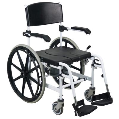 Verrijdbare douchestoel en toiletstoel in 1 met 24'' wielen | MultiMotion Verrijdbare douchestoel en toiletstoel in 1 met 24'' wielen | MultiMotion