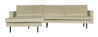 BePureHome Loungebank 'Rodeo' Links, Velvet, kleur Pistache