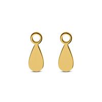 Oorbelhangers druppel - Stainless steel - Goud