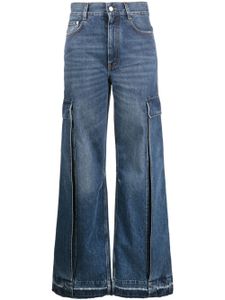 Stella McCartney wide-leg cargo jeans - Bleu