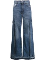 Stella McCartney wide-leg cargo jeans - Bleu - thumbnail