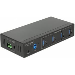 Delock 63309 Externe Industrie Hub 4 x USB 3.0 Type-A met 15 kV ESD-bescherming