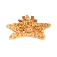 Pluche knuffeldoekje/tuttel dier giraffe 32 cm   - - thumbnail