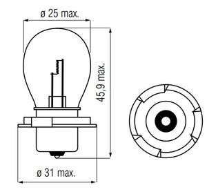 Bosma Lamp 6V-15W P26S