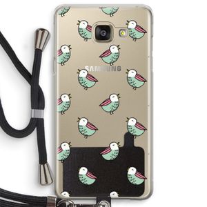 Vogeltjes: Samsung Galaxy A5 (2016) Transparant Hoesje met koord