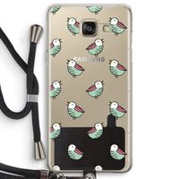 Vogeltjes: Samsung Galaxy A5 (2016) Transparant Hoesje met koord
