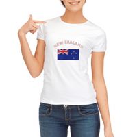 Wit dames t-shirt Nieuw Zeeland XL  -
