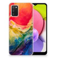 Smartphone hoesje Samsung Galaxy A03S Watercolor Dark