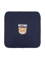 Moschino Kids couverture en jersey à logo imprimé - Bleu