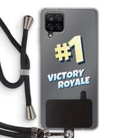 Victory Royale: Samsung Galaxy A12 Transparant Hoesje met koord