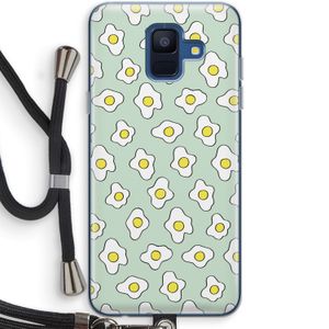 Spiegeleitjes: Samsung Galaxy A6 (2018) Transparant Hoesje met koord