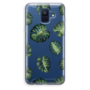 Tropische bladeren: Samsung Galaxy A6 (2018) Transparant Hoesje