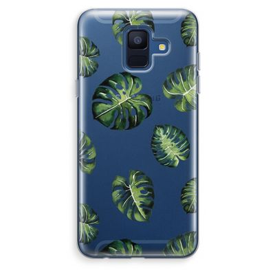 Tropische bladeren: Samsung Galaxy A6 (2018) Transparant Hoesje