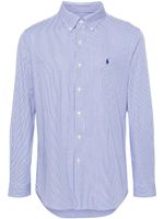 Polo Ralph Lauren Polo Pony-embroidered poplin shirt - Bleu - thumbnail