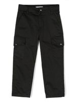 MSGM Kids pantalon en coton stretch à poches cargo - Noir - thumbnail