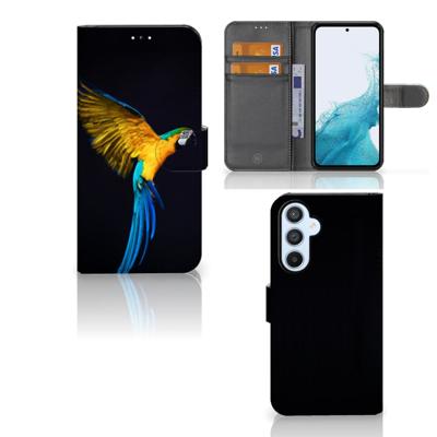 Samsung Galaxy A54 5G | Telefoonhoesje | Met pasjeshouder | Papegaai