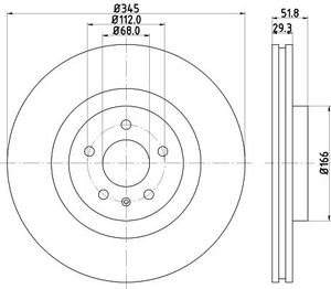 Remschijf Gecoat 54602PRO 8DD355113951