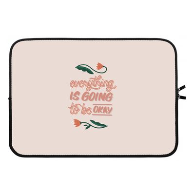 Optimistic flower girl: Laptop sleeve 13 inch
