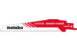 Metabo Accessoires Reciprozaagblad HM | "Carbide Wood + Metal"| 150x6-8 TPI | S956XHM | (1 st.) - 626559000