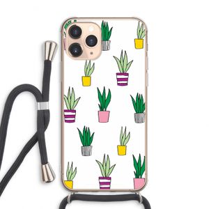 Sanseveria: iPhone 11 Pro Max Transparant Hoesje met koord