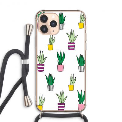 Sanseveria: iPhone 11 Pro Max Transparant Hoesje met koord