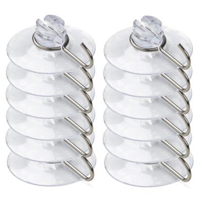 Lichtsnoer zuignappen - 12x - haakjes - 3,5 cm - kerstverlichting - bevestiging