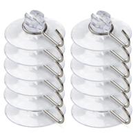 Lichtsnoer zuignappen - 12x - haakjes - 3,5 cm - kerstverlichting - bevestiging