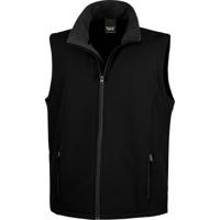 Softshell casual bodywarmer - heren - zwart - Outdoorkleding - wandelen/zeilen - Mouwloos vest