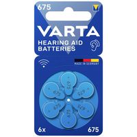 Varta Hearing Aid PR44 ZA675 Knoopcel Zink-lucht 1.4 V 6 stuk(s)