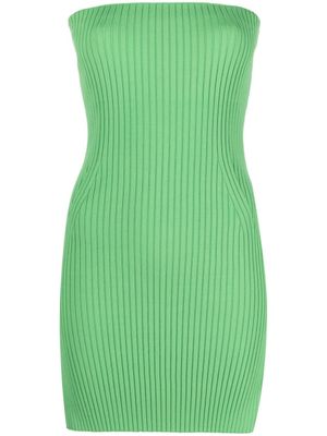 Nanushka haut bustier Brynn en maille nervurée - Vert