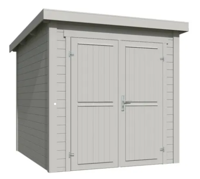Blokhut Sara 200x250 Platinum Grey - Outdoor life